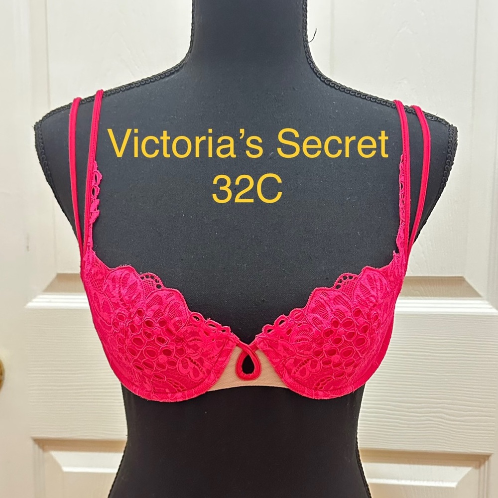 Victoria’s Secret Pink Demi Cup Lace Bra - 32C
